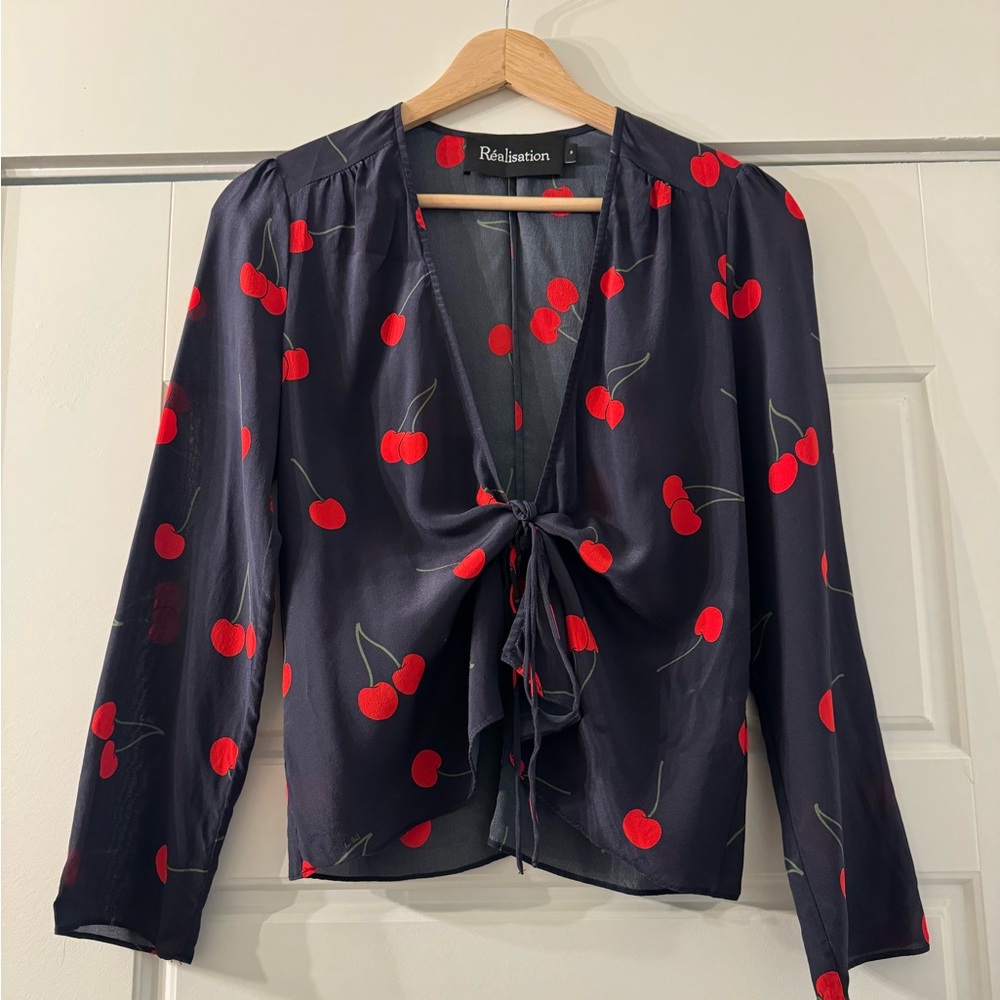 Realisation Par Cherry Tie Top - Small EUC